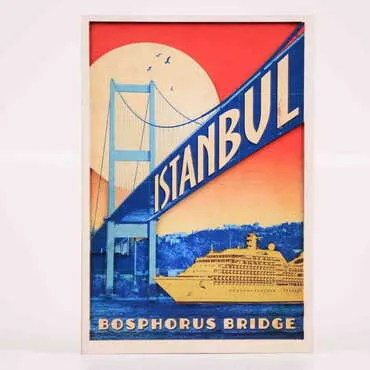 Istanbul Themed Wooden Customised Door Sign Board 200x290 Mm - 9