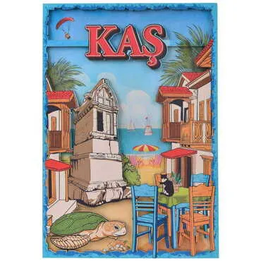 Kas Themed Wooden Customised Door Sign Board 200x290 Mm - 4