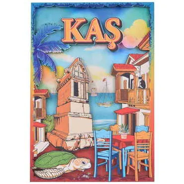 Kas Themed Wooden Customised Door Sign Board 200x290 Mm - 5