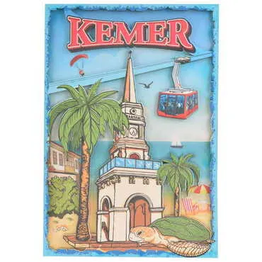 Kemer Themed Wooden Customised Door Sign Board 200x290 Mm - 3