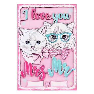 Sweetheart Themed Wooden Customised Door Sign Board 200x290 Mm - 16