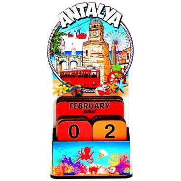 Customazible Wooden Table Calendar - 6