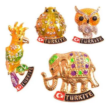 Turkey Themed Metal Fridge Magnet - 64