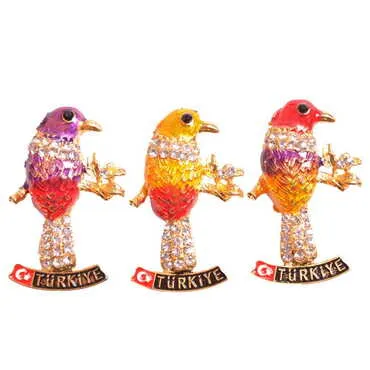 Turkey Themed Metal Fridge Magnet - 153
