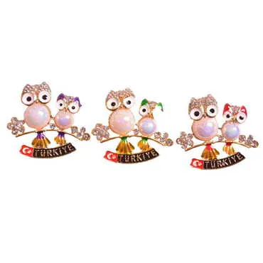 Turkey Themed Metal Fridge Magnet - 164