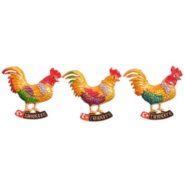 Turkey Themed Metal Fridge Magnet - 171