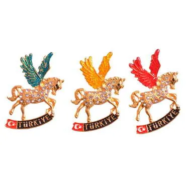 Turkey Themed Metal Fridge Magnet - 174