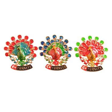 Turkey Themed Metal Fridge Magnet - 180
