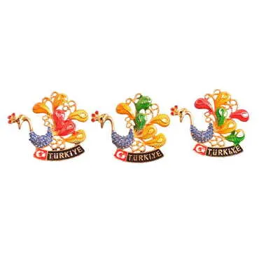 Turkey Themed Metal Fridge Magnet - 181