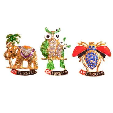 Turkey Themed Metal Fridge Magnet - 183