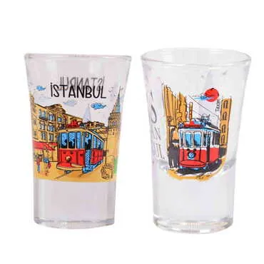 Istanbul Themed Custom Printed Shot Glass 45x70 mm - 4
