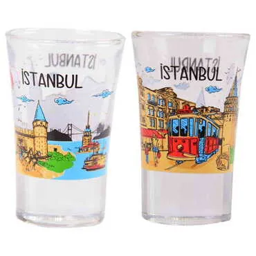 Istanbul Themed Custom Printed Shot Glass 45x70 mm - 5