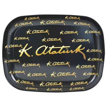 Toptan Atatürk Temalı Myros Metal Tepsi - 5