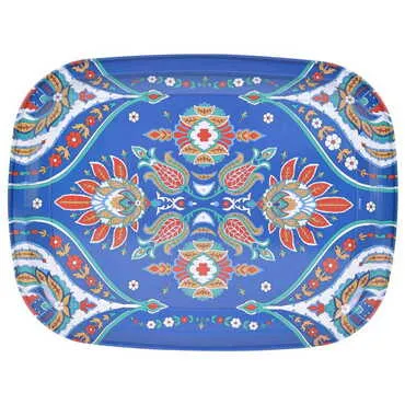 Toptan Çini Temalı Myros Metal Tepsi - 4