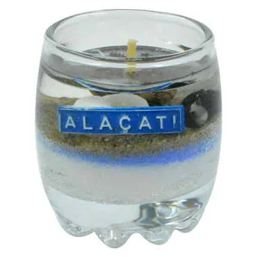 Alacati Themed Glass Transparent Gel Candle - 3