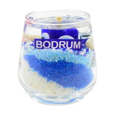 Toptan Bodrum Temalı Myros Küçük Şeffaf Mum - 6