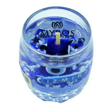 Izmir Themed Glass Transparent Gel Candle - 5