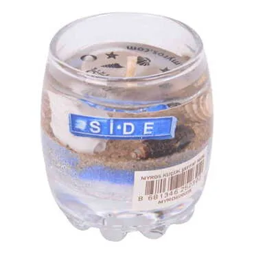 Side Themed Glass Transparent Gel Candle - 3