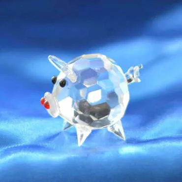 Crystal Pig Figurine - 4