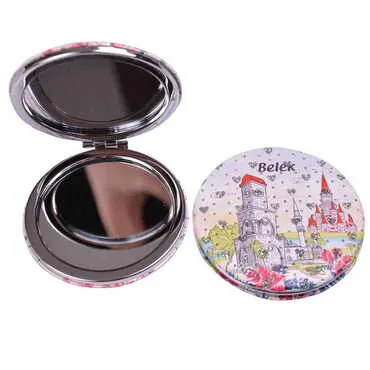 Belek Themed Custom Printed Round Pocket Mirror - 3