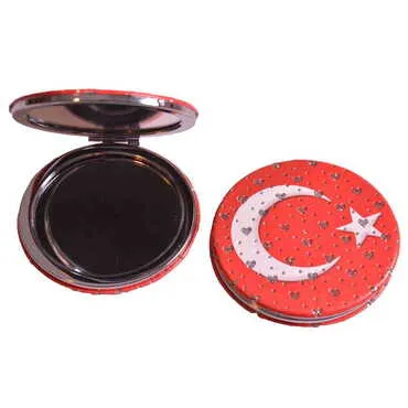 Turkey Themed Custom Printed Round Pocket Mirror - 3