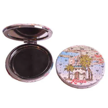 Kemer Themed Custom Printed Round Pocket Mirror - 3