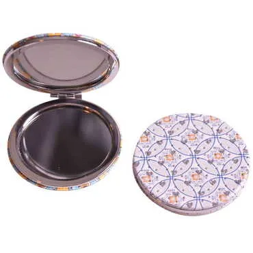 Mandala Themed Custom Printed Round Pocket Mirror - 10