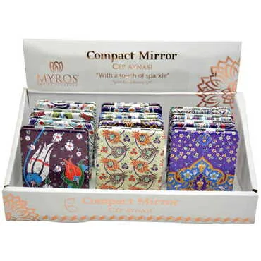 Tile Pattern Themed Custom Printed Rectangle Pocket Mirror - 2