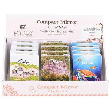Dalyan Themed Custom Printed Rectangle Pocket Mirror - 2