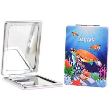 Dalyan Themed Custom Printed Rectangle Pocket Mirror - 3