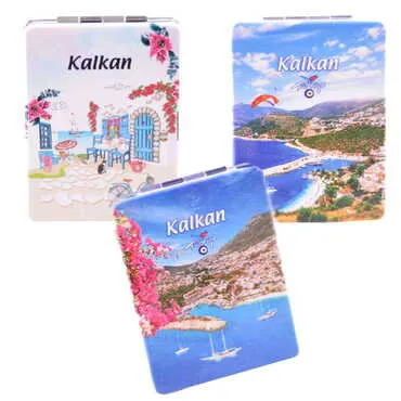 Kalkan Themed Custom Printed Rectangle Pocket Mirror - 2