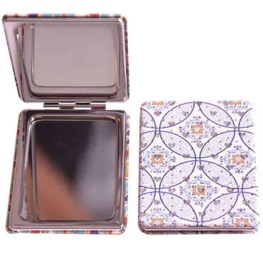 Mandala Themed Custom Printed Rectangle Pocket Mirror - 5