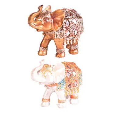 Polyester Elephant Figurine No:1 95x40x80 mm - 2