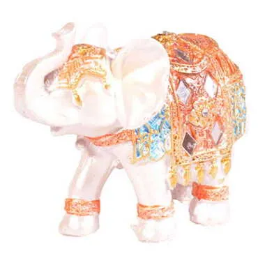 Polyester Elephant Figurine No:1 95x40x80 mm - 3