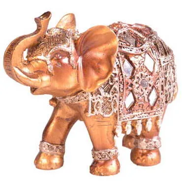 Polyester Elephant Figurine No:1 95x40x80 mm - 4