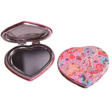 Toptan Mandala Temalı Myros Kalp Pu Ayna - 11