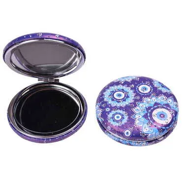 Evil Eye Themed Custom Printed Round Curved Pocket Mirror - 6