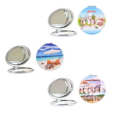 Patara Themed Customised Uv Printed Round Compact Mirror 72x11 mm - 2