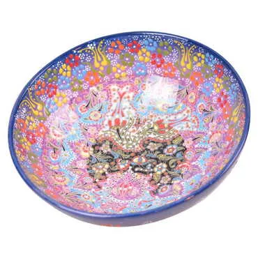Turkish Ceramic Special Relief Bowl 25 Cm - 8