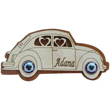 Adana Themed Wooden Engraved Souvenir Fridge Magnet - 6
