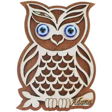 Adana Themed Wooden Engraved Souvenir Fridge Magnet - 8