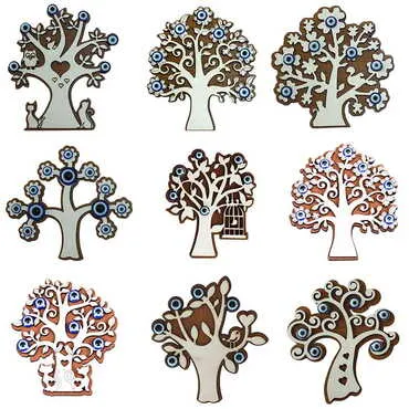 Toptan Ağaç Temalı Myros Ahşap Magnet - 3