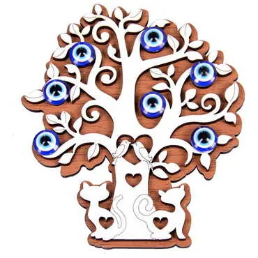 Toptan Ağaç Temalı Myros Ahşap Magnet - 4