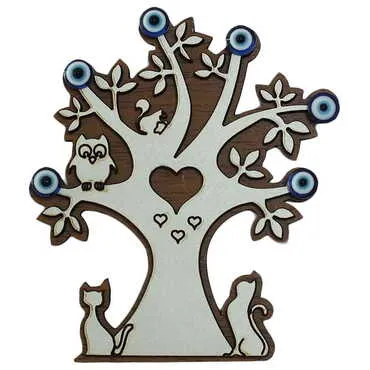 Toptan Ağaç Temalı Myros Ahşap Magnet - 12