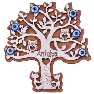 Toptan Antalya Temalı Myros Ahşap Magnet - 8