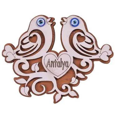 Toptan Antalya Temalı Myros Ahşap Magnet - 16