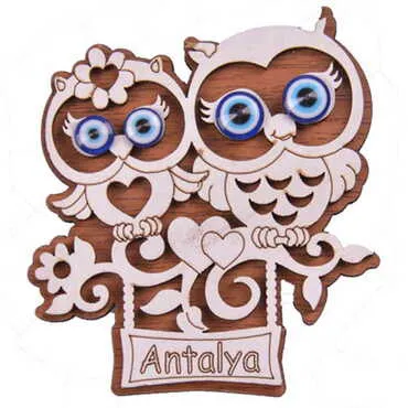 Toptan Antalya Temalı Myros Ahşap Magnet - 18
