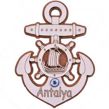 Toptan Antalya Temalı Myros Ahşap Magnet - 19