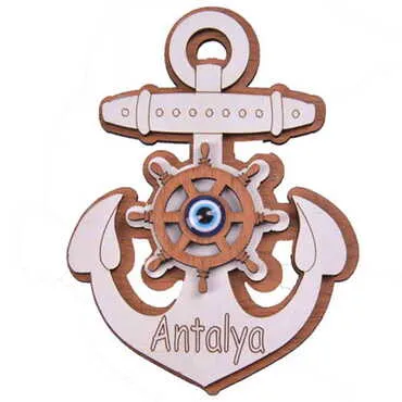 Toptan Antalya Temalı Myros Ahşap Magnet - 21