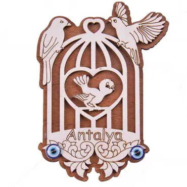 Toptan Antalya Temalı Myros Ahşap Magnet - 27